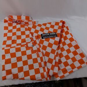 Game Bibs Tennessee Volunteers Orange White Checkerboard Bib Overalls Adult 2XL